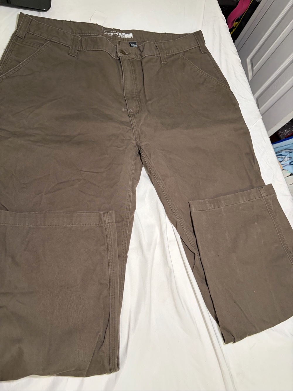 Carhartt Men's Relaxed Fit Cargo Pants Size 42x32 Work Utility Pants Size 42x32